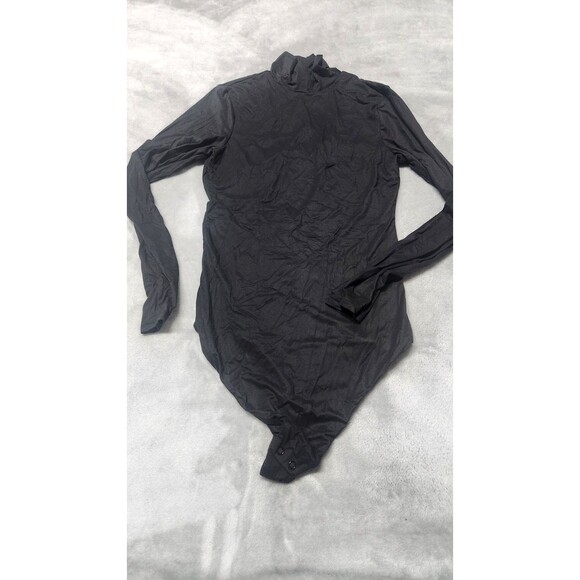 Victoria's Secret S Black Bodywear Feathersoft Innovation Turtleneck Bodysuit - Picture 1 of 6